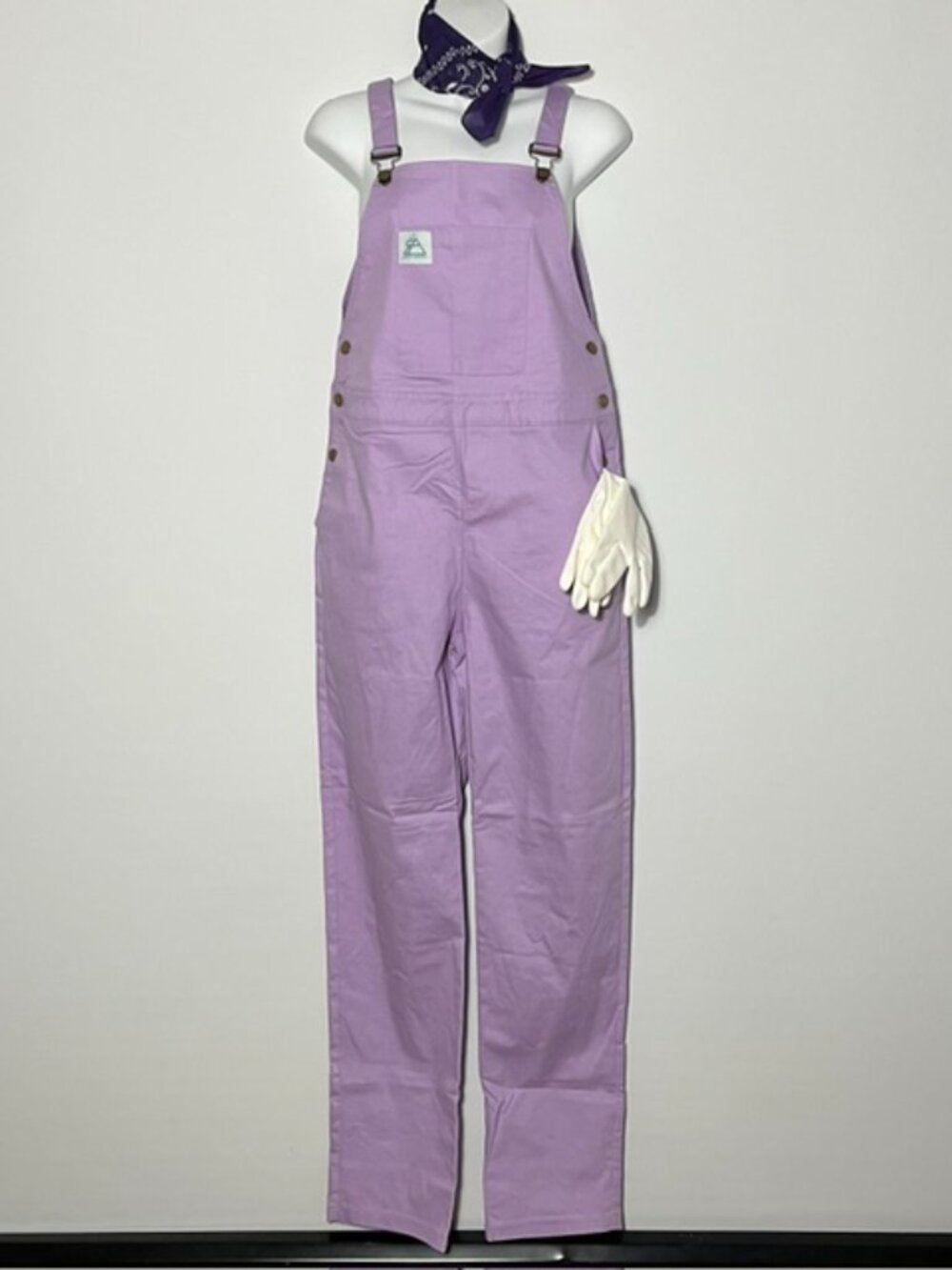 WILD WOODS Lavender Riverbank Overalls Size L NWT